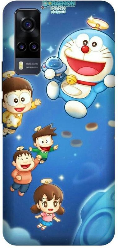 Vinsmoke Back Cover for Vivo Y51 Doraemon, Doraemon Cover, nobita, Cartoon, Anime  (Multicolor, Shock Proof, Pack of: 1)
