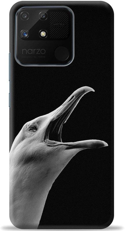 Dreamer Back Cover for Realme Narzo 50A  (Black, Grey, Shock Proof, Pack of: 1)