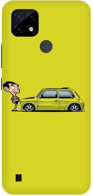 Bluvver Back Cover for Realme C21, RMX3201 Printed Mr. Bean, Back Cover  (Multicolor, Hard Case, Pack of: 1)