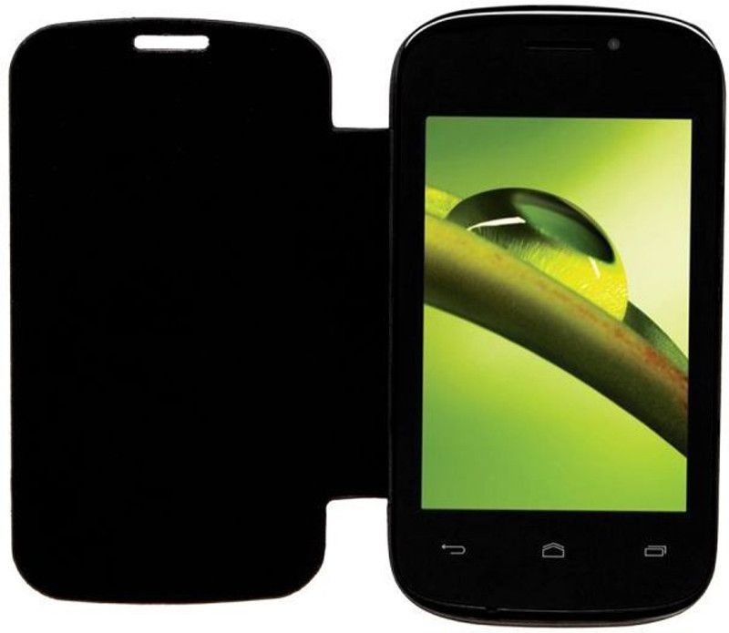 Iway Flip Cover for Lava Iris 352e  (Black, Pack of: 1)