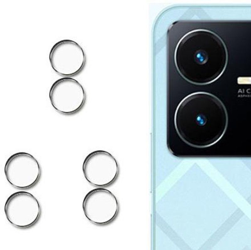 domchi Back Camera Lens Glass Protector for AX113-Vivo Y22  (Pack of: 9)