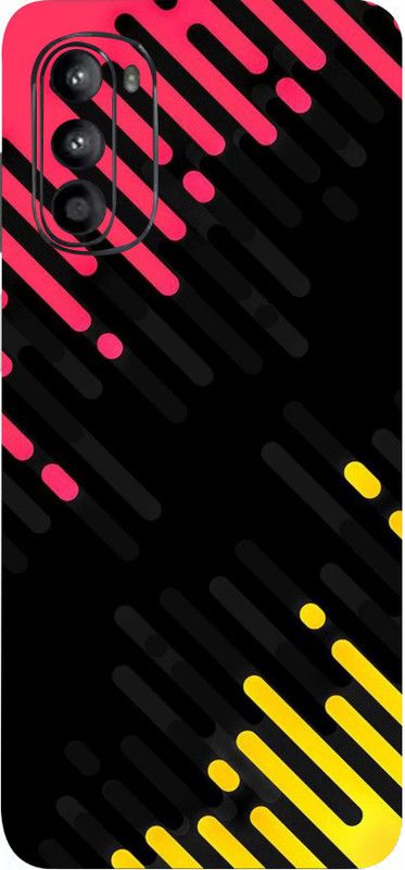 AsSkin Motorola G52, motorola g52 Mobile Skin  (Ultra Super Abstract Lines Art Skin With High Gloss Finish).)