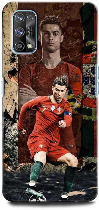ORBIQE Back Cover for Realme 7 Pro RMX2170 CRISTIANO RONALDO, RONALDO 7, CR, 7, FOOTBALL, SPORTS, REAL MADRID  (Multicolor, Hard Case, Pack of: 1)