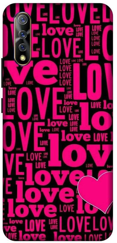 KARJUN Back Cover for Vivo Z1x, vivo 1917 Heart Love Printed  (Multicolor, Shock Proof, Pack of: 1)