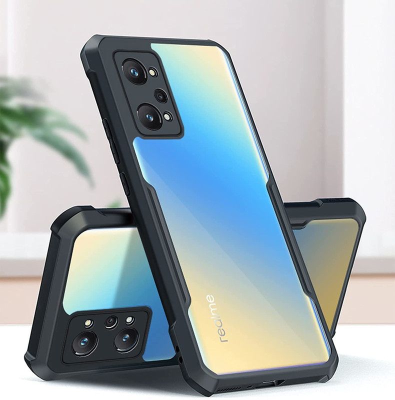 VISHZONE Back Cover for Realme GT Neo2  (Black, Pack of: 1)