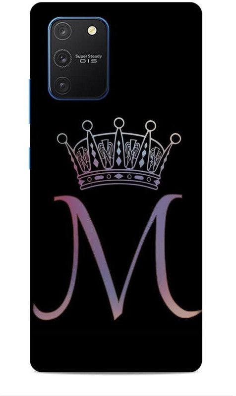 MAPPLE Back Cover for Samsung Galaxy S10 Lite (M / Letter / Alphabet / Name)  (Black, Hard Case, Pack of: 1)