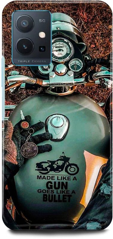 JUGGA Back Cover for OPPO A96, CPH2333, ROYAL, ENFIELD, BIKE, CLASSIC, BULLET  (Grey, Hard Case, Pack of: 1)
