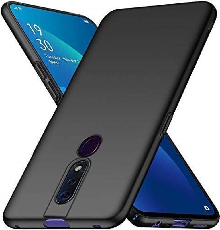 ASVALBUY Back Cover for Oppo F11 Pro  (Black, Grip Case, Silicon, Pack of: 1)