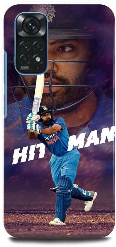 FIKORA Back Cover for Redmi Note 11S, ROHIT, SHARMA, INDIAN, PLAYER, MUMBAIINDIANS  (Blue, Hard Case, Pack of: 1)