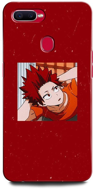 ORBIQE Back Cover for OPPO F9 Pro 1823 KIRISHIMA EIJIROU, RED RIOT, ANIME, HERO, ACADEMIA  (Multicolor, Hard Case, Pack of: 1)