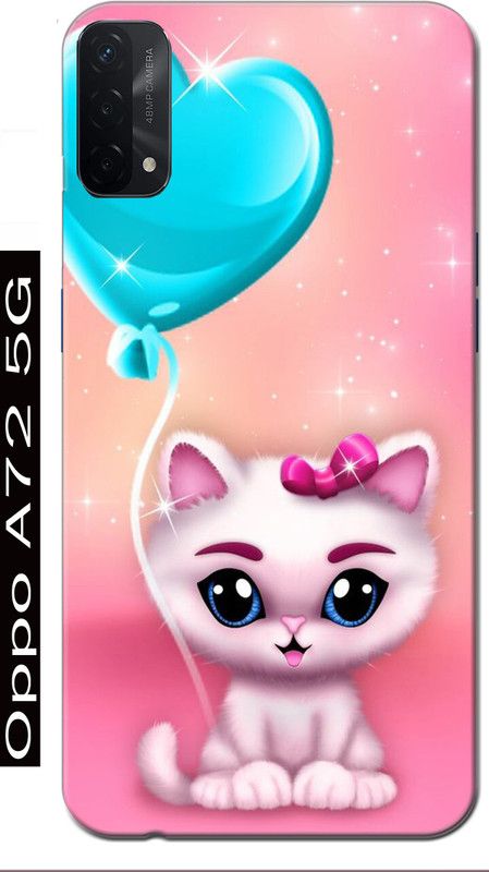 BIVAX Back Cover for VIVO A72 5G  (Pink, Grip Case, Silicon, Pack of: 1)