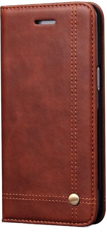 Hoko Flip Cover for Samsung Galaxy S8  (Brown, Cases with Holder, Pack of: 1)