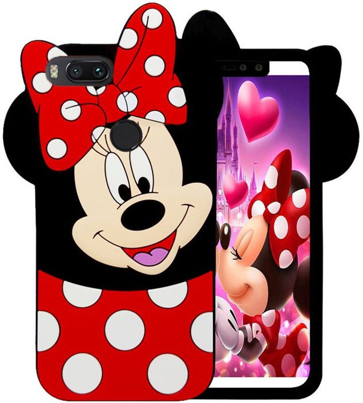 Godric Back Cover for Mi A1  (Red, Grip Case, Pack of: 1)