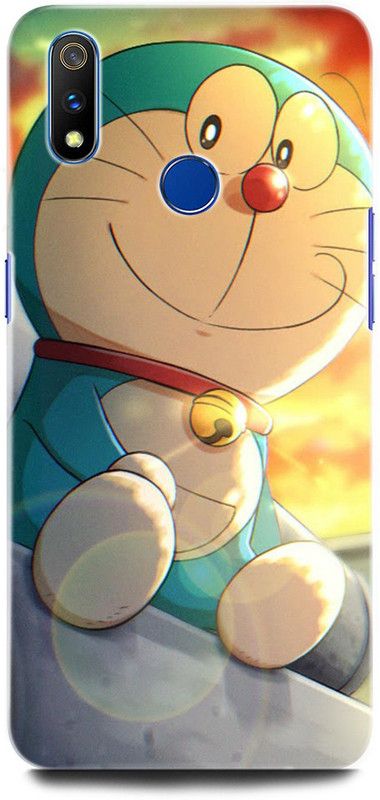 ORBIQE Back Cover for Realme 3 Pro RMX1851 DORAEMON, NOBITA, CARTOON, FUNNY, CUTE, DORAEMON  (Multicolor, Hard Case, Pack of: 1)