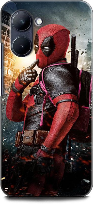 WallCraft Back Cover for Realme C33, RMX3624 DEADPOOL, FUNNY DEADPOOL, MARVEL, SUPERHERO  (Multicolor, Dual Protection, Pack of: 1)