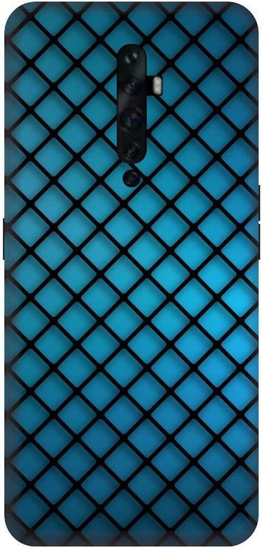 UMPRINT Book Cover for Oppo Reno 2f Design Blue Art Printed Back Cover  (Multicolor, Hard Case, Pack of: 1)