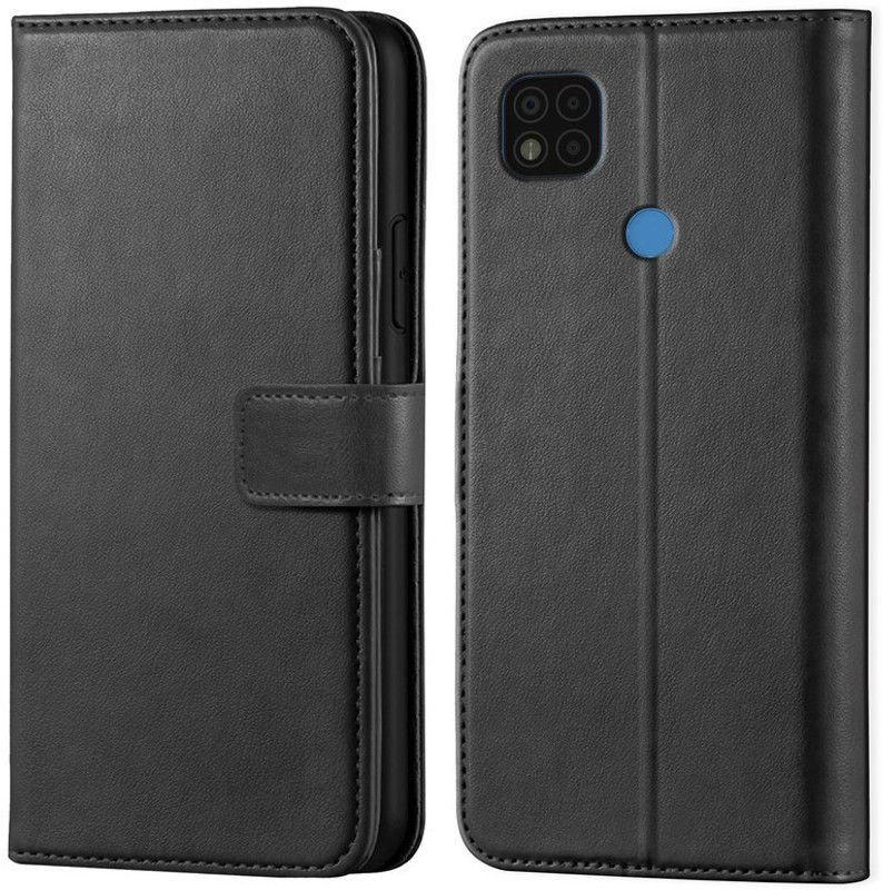 ponyta Flip Cover for Xiaomi Redmi Poco C31  (Black, Dual Protection, Pack of: 1)