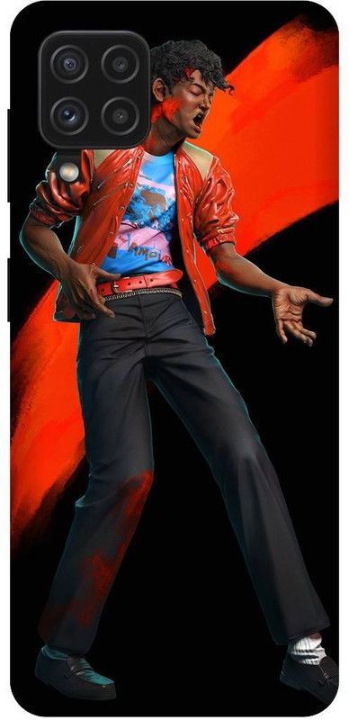UMPRINT Back Cover for Samsung Galaxy F22, Michael Jackson Dance HD Printed Back Cover  (Multicolor, Shock Proof, Pack of: 1)