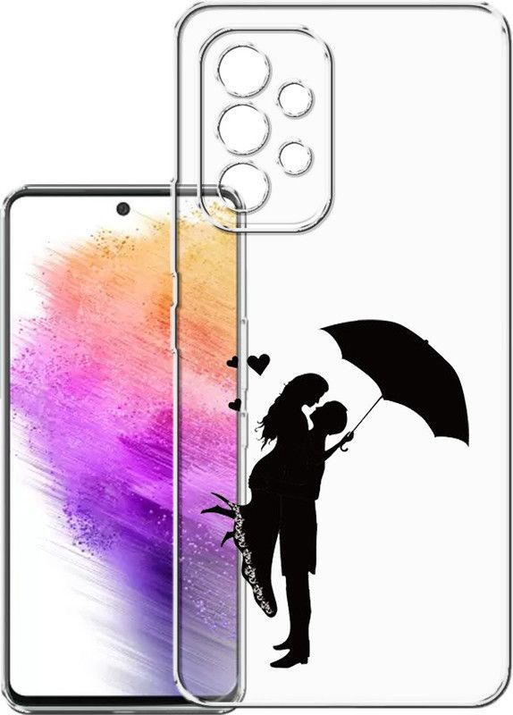 HANIRY Back Cover for Samsung A73 5g, SM-A736BZAGINU back cover, COUPLE, Designer, PNG_62  (Multicolor, Flexible, Silicon, Pack of: 1)