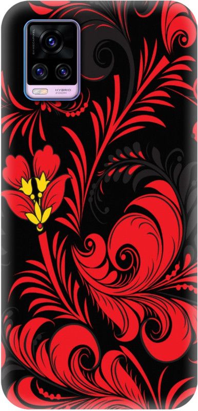 Smutty Back Cover for Vivo V20 - Flower Print  (Multicolor, Hard Case)