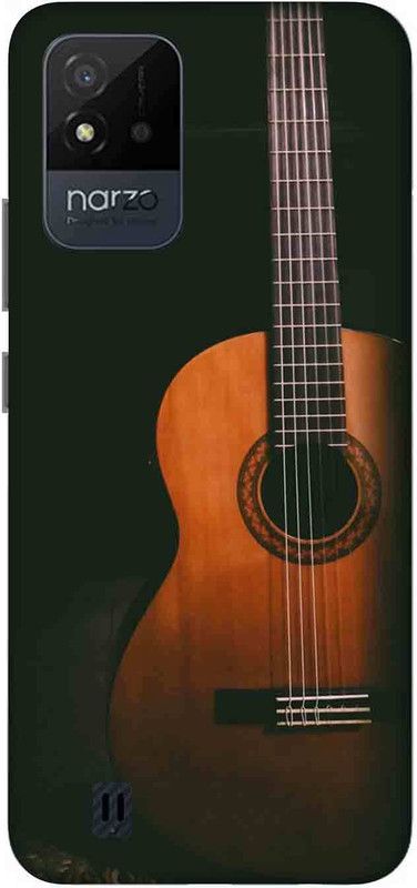 NDCOM Back Cover for Realme Narzo 50i Solid Spruce Guitar Printed  (Multicolor, Hard Case, Pack of: 1)