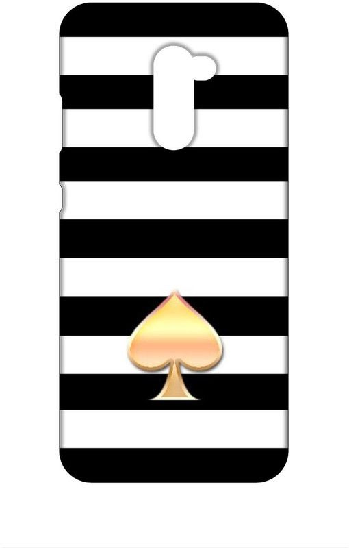 Smutty Back Cover for POCO F1, M1805E10A - Spades Print  (Multicolor, Hard Case, Pack of: 1)