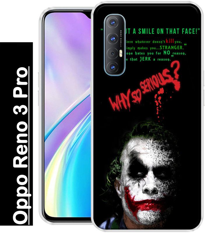 REALKING Back Cover for Oppo Reno 3 Pro  (Multicolor, Grip Case, Silicon)