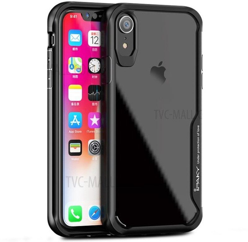 Caseline Back Cover for Apple iPhone XR  (Black, Grip Case, Pack of: 1)