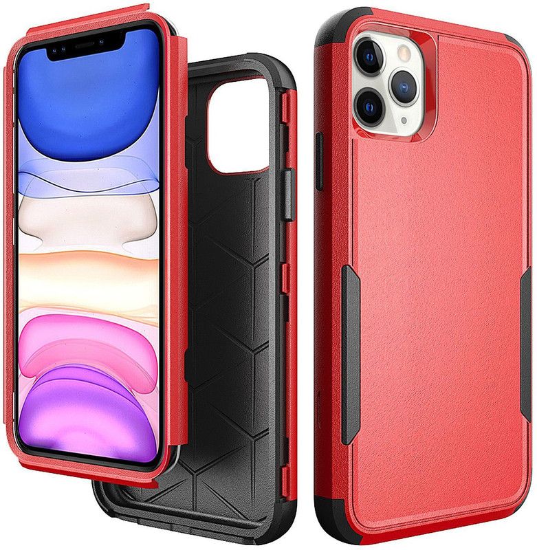 Mofi Back Cover for Apple iPhone 11 PRO (5.8 Inch)  (Red, Dual Protection, Pack of: 1)