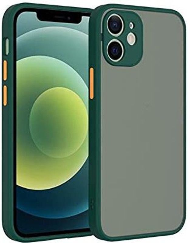 ASMANTIC Back Cover for Apple Iphone 12 Mini  (Green, Pack of: 1)
