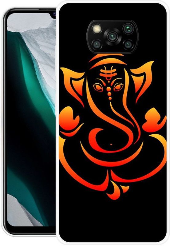 KLC Back Cover for Poco X3, Poco X3 Pro  (Black, Orange, Grip Case, Silicon)