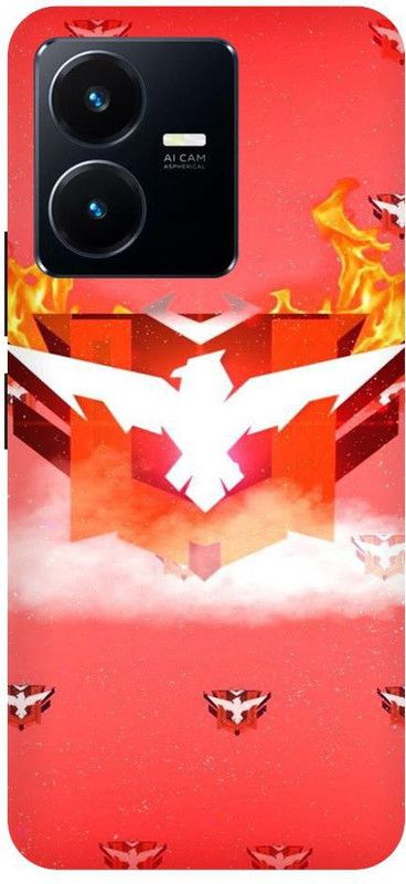 URCHIN Back Cover for Vivo Y22S Free-fire-Game-cover-Free-fire-Logo-18788  (Multicolor, Shock Proof, Pack of: 1)