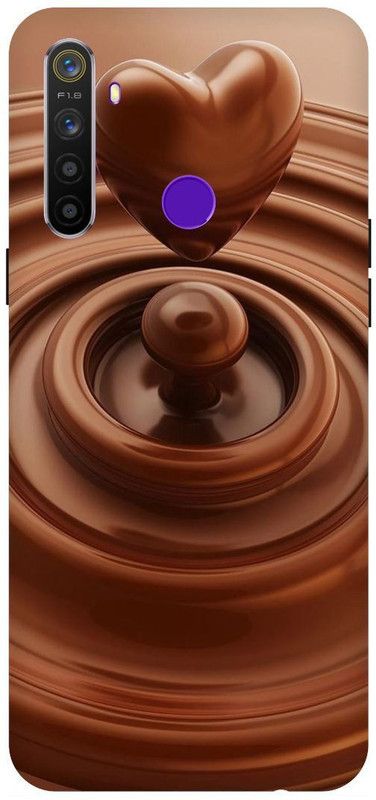 THE NARAYANA COLLECTIONS Back Cover for REALME 5  (Brown, Hard Case)