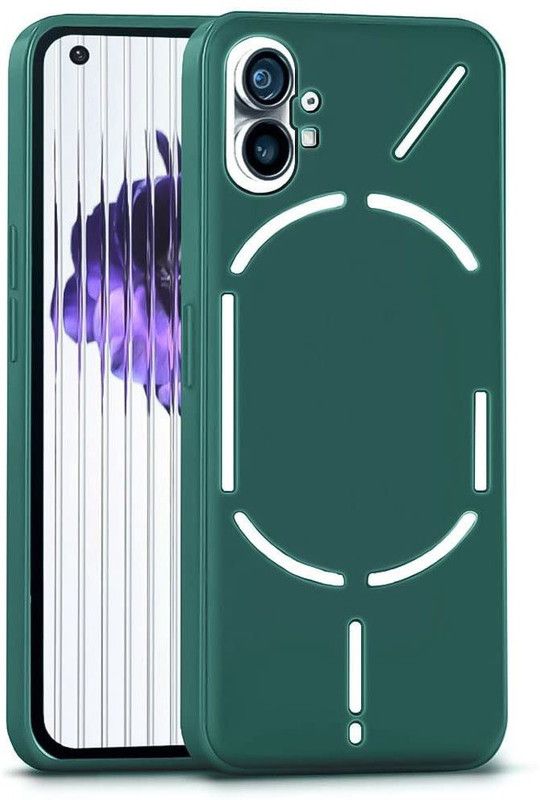 Cocklet Back Cover for Nothing Phone 1  (Green, Camera Bump Protector, Silicon, Pack of: 1)