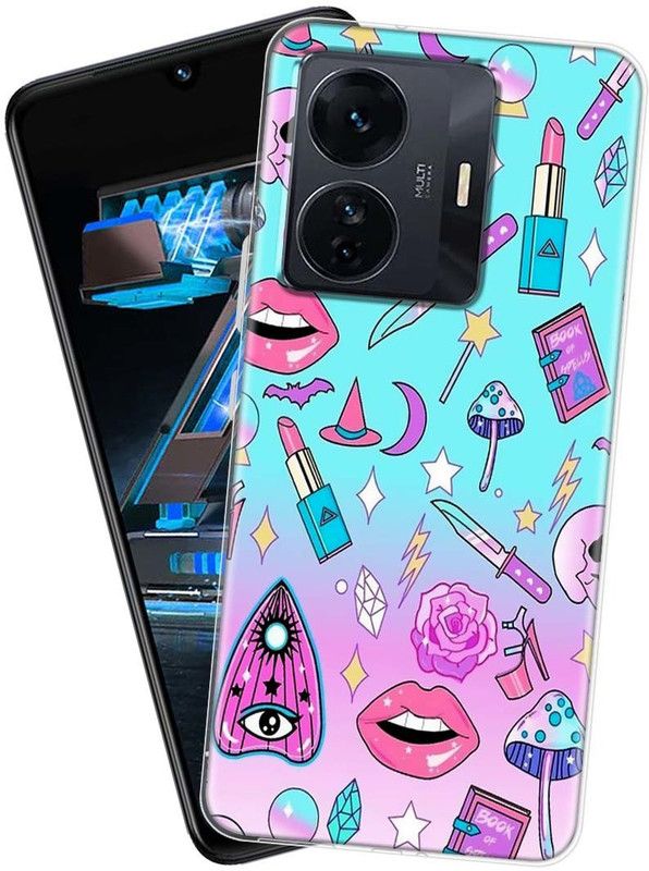 Flipkart SmartBuy Back Cover for iQOO Z6 PRO  (Multicolor, Grip Case, Silicon, Pack of: 1)