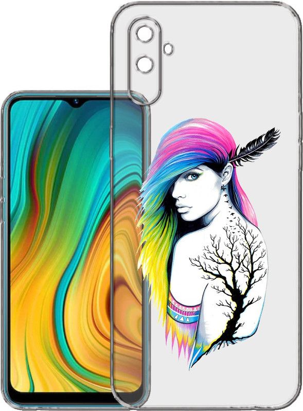 HANIRY Back Cover for Realme C3i  (Multicolor, Silicon, Pack of: 1)