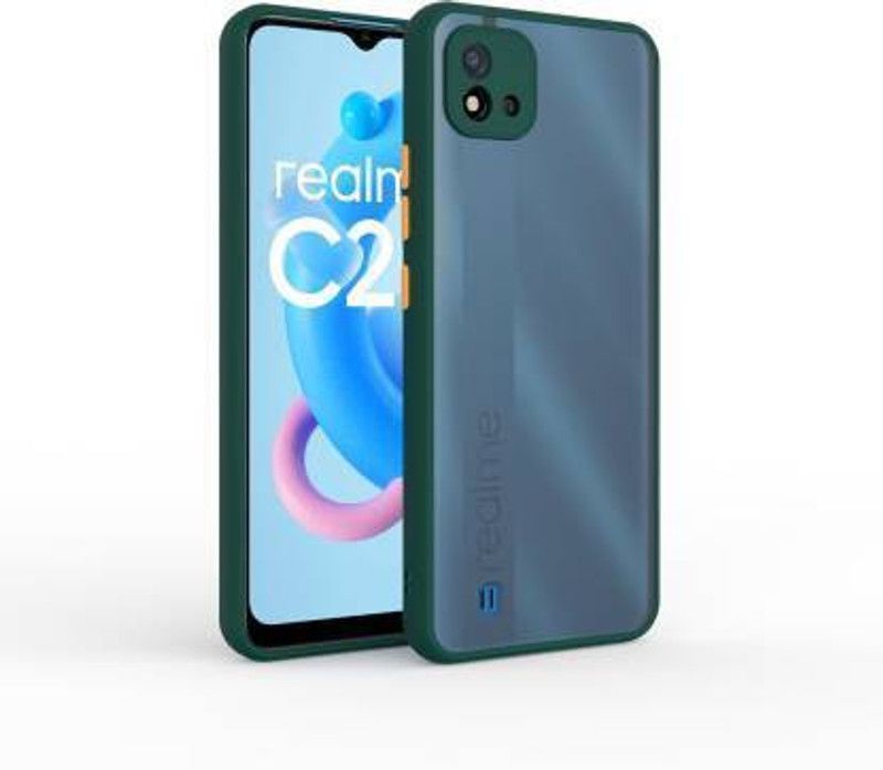 MOBIRUSH Back Cover for Realme Narzo 50i  (Green, Camera Bump Protector, Pack of: 1)