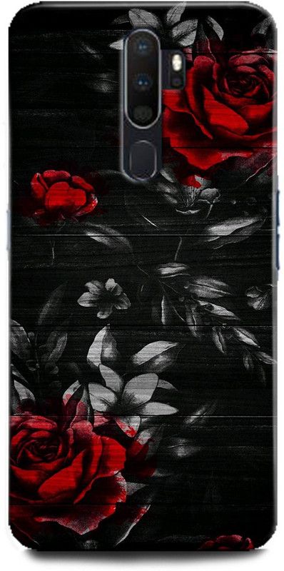 Afterglow Back Cover for OPPO A5 2020  (Red, Black, Shock Proof, Pack of: 1)