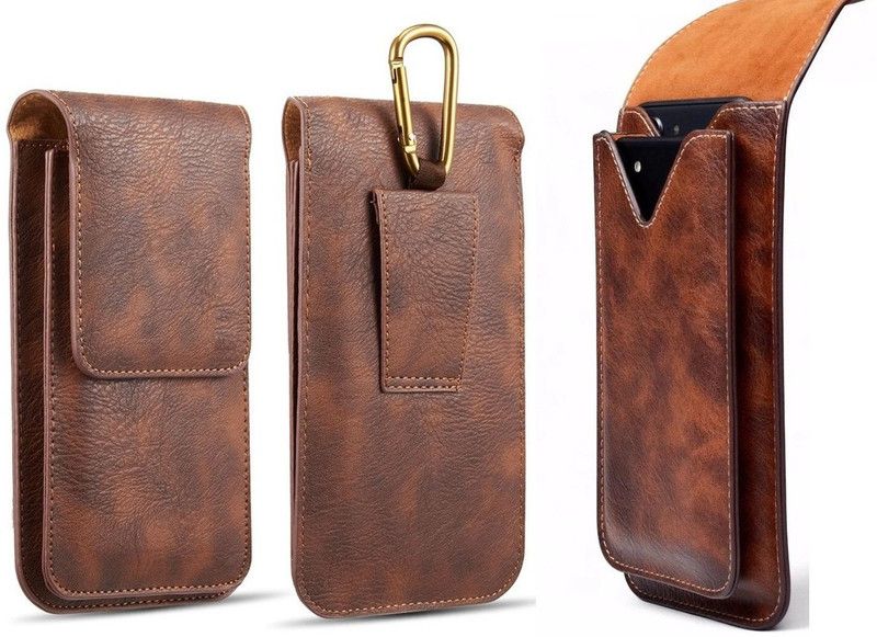 HARITECH Pouch for Samsung Galaxy A30 / Samsung Galaxy A20  (Brown, Magnetic Case, Pack of: 1)