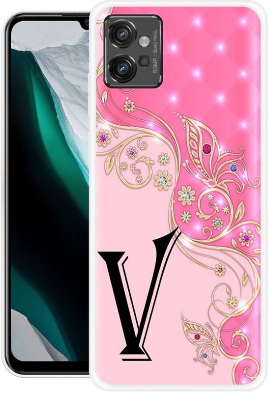 KLC Back Cover for Motorola Moto G32  (Pink, Black, Grip Case, Silicon)