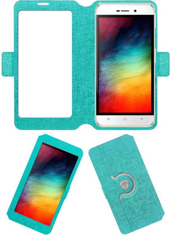 ACM Flip Cover for Karbonn Quattro L52 Vr  (Blue, Cases with Holder, Pack of: 1)