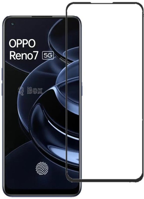 Q Box Edge To Edge Tempered Glass for Oppo Reno 7 5G  (Pack of 1)