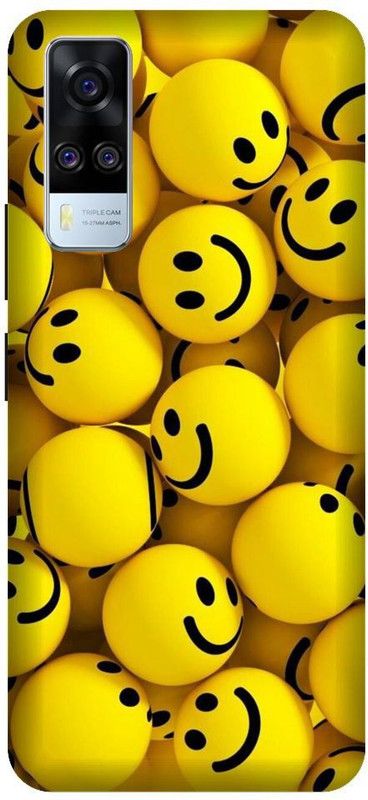 URCHIN Back Cover for Vivo Y51 smiley, Emoji, Cute, funny, Smile  (Multicolor, Shock Proof, Pack of: 1)