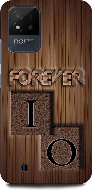 INTELLIZE Back Cover for Realme Narzo 50i  (Brown, Pack of: 1)