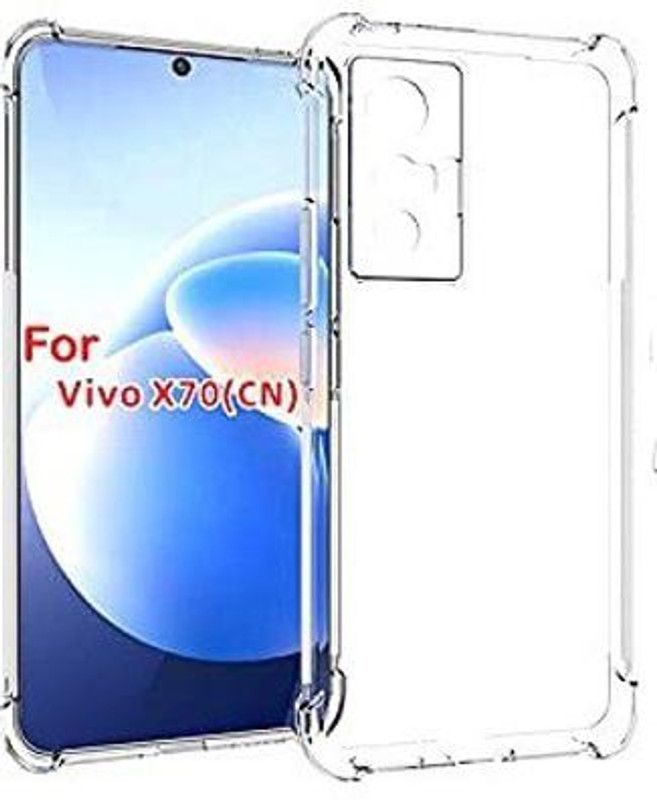 LIKEDESIGN Back Cover for Vivo X70, VIVO X70  (Transparent, Shock Proof, Silicon, Pack of: 1)
