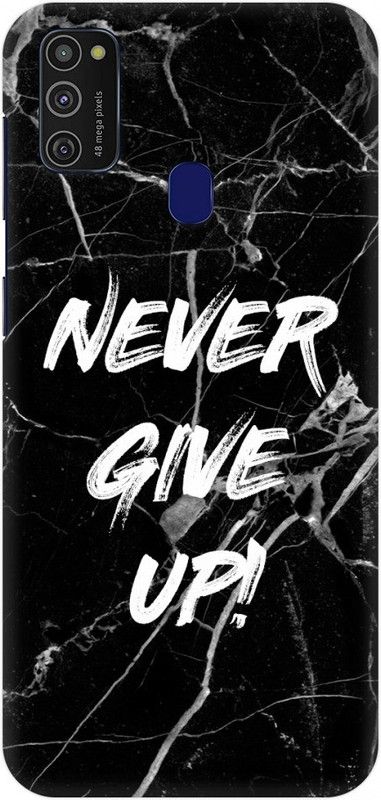 COBIERTAS Back Cover for Samsung Galaxy M21  (Black, White, Hard Case, Pack of: 1)