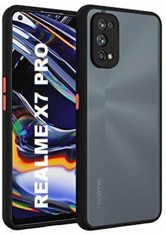 Power Back Cover for Realme X7 Pro  (Black, Shock Proof, Pack of: 1)