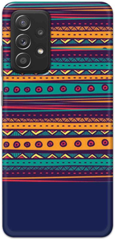 NDCOM Back Cover for Samsung Galaxy A52 5G Geometric Pattern Printed  (Multicolor, Hard Case, Pack of: 1)