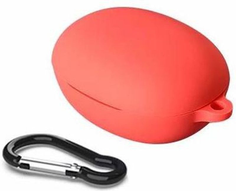 Big Wings Front & Back Case for REALME BUDS Q  (Red, Shock Proof, Silicon)