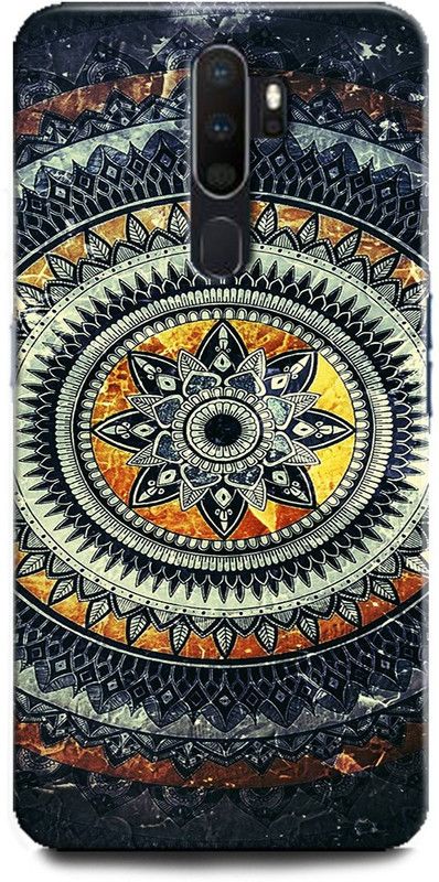 Afterglow Back Cover for OPPO A9 2020 MANDALA, FLOWER, ABSTRACT, GEOMETRIC, DESIGN, GLITTER, PATTERN  (Multicolor, Shock Proof, Pack of: 1)